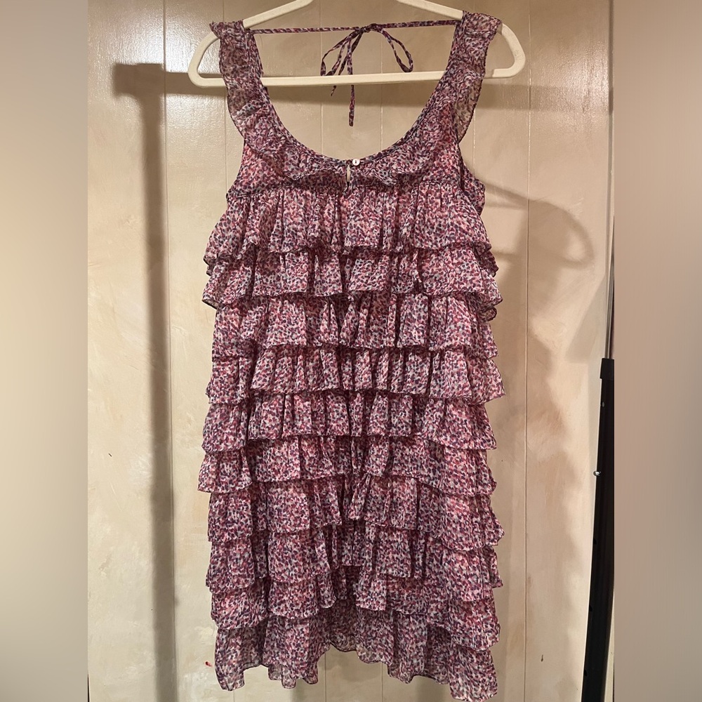 Pink Frilly Ruffled Dress